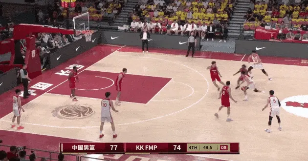 乐鱼体育-庞峥麟迎着防守中距离跳投命中得到10分，中国男篮领先5分